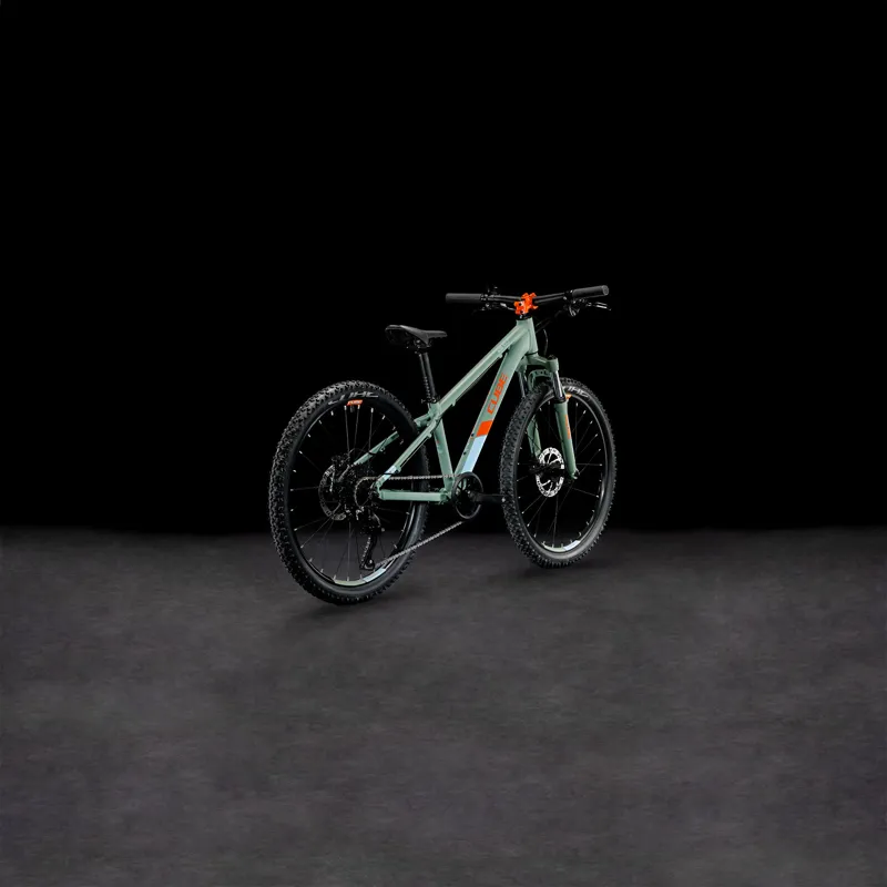 Cube Acid 240 Disc 24w 2024 Kids/Junior Bike - Green/Orange-1