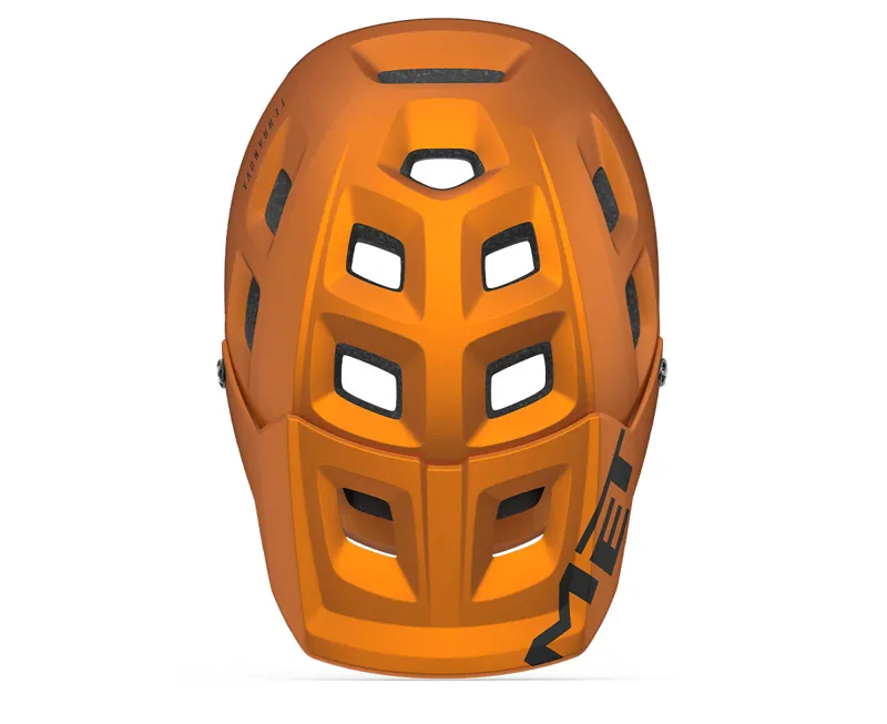 Met Terranova MTB Helmet - Matt Orange/Titanium Metallic-2