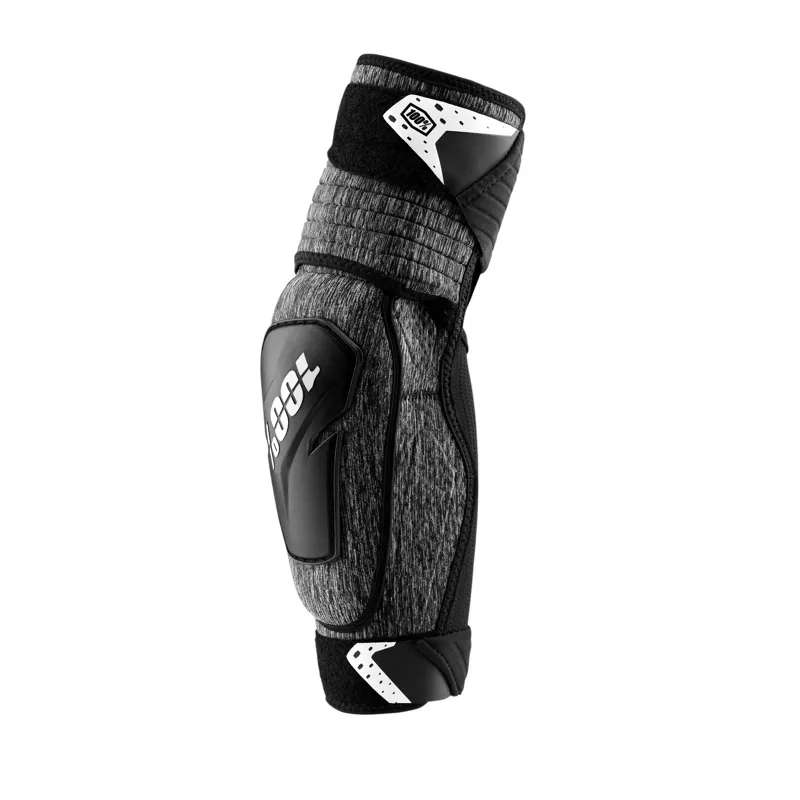 100 Percent Fortis Elbow Guards - Grey Heather/Black