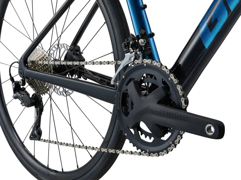 Giant FastRoad Advanced 1 2024 Flat Bar Carbon Road Bike - Black-4