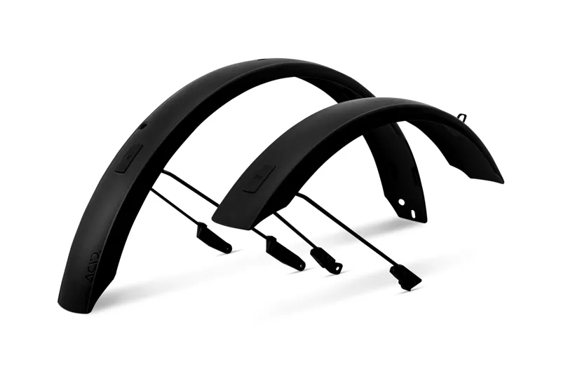 Cube Acid Compact 20 Inch 75mm Mudguard Set - Black