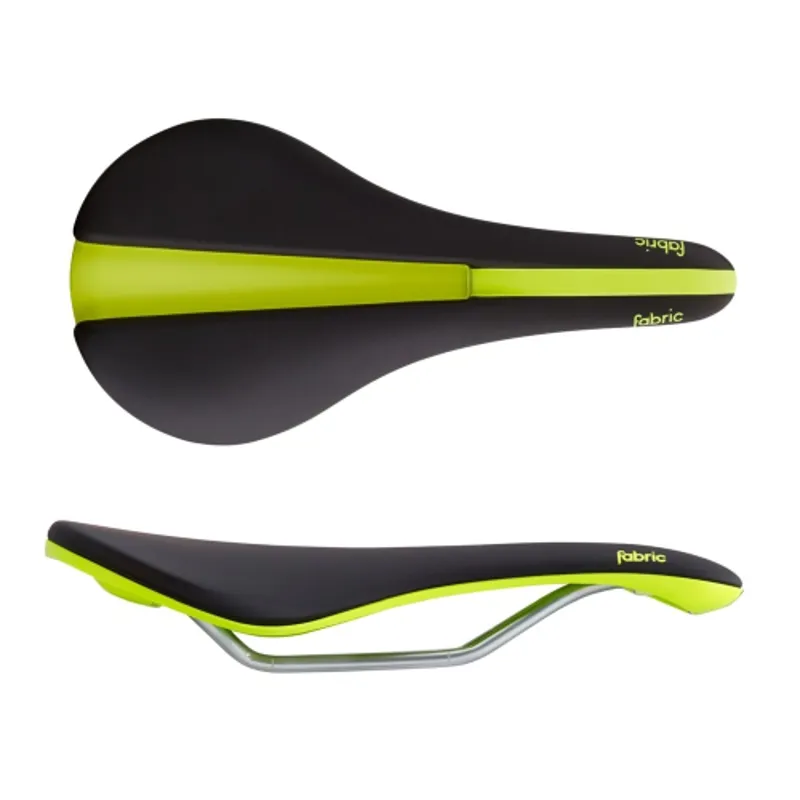 Fabric Line Shallow Elite Saddle - Black/Yellow