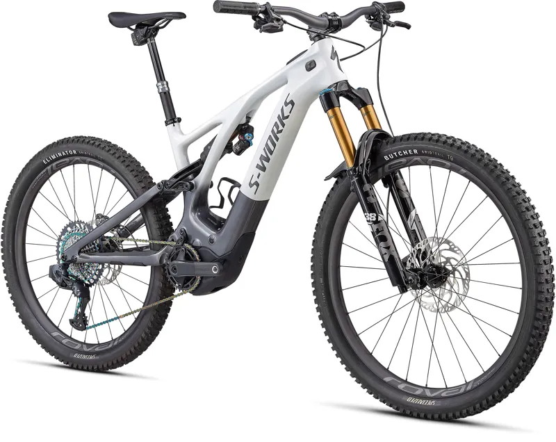 Specialized S-Works Turbo Levo 2022 Electric MTB - White Silver/Chrome-1