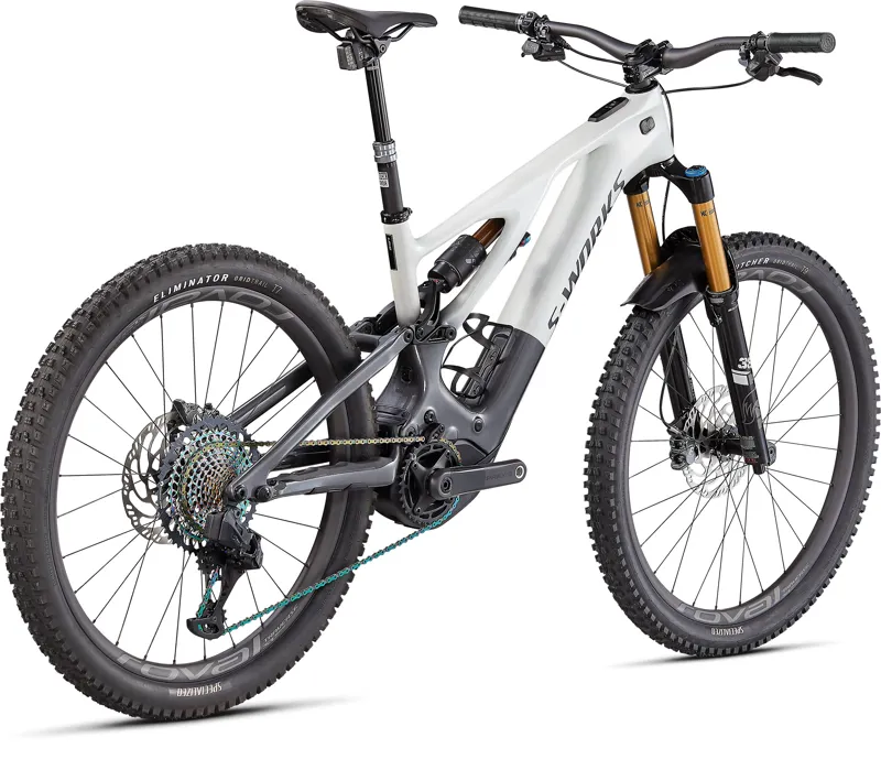 Specialized S-Works Turbo Levo 2022 Electric MTB - White Silver/Chrome-2