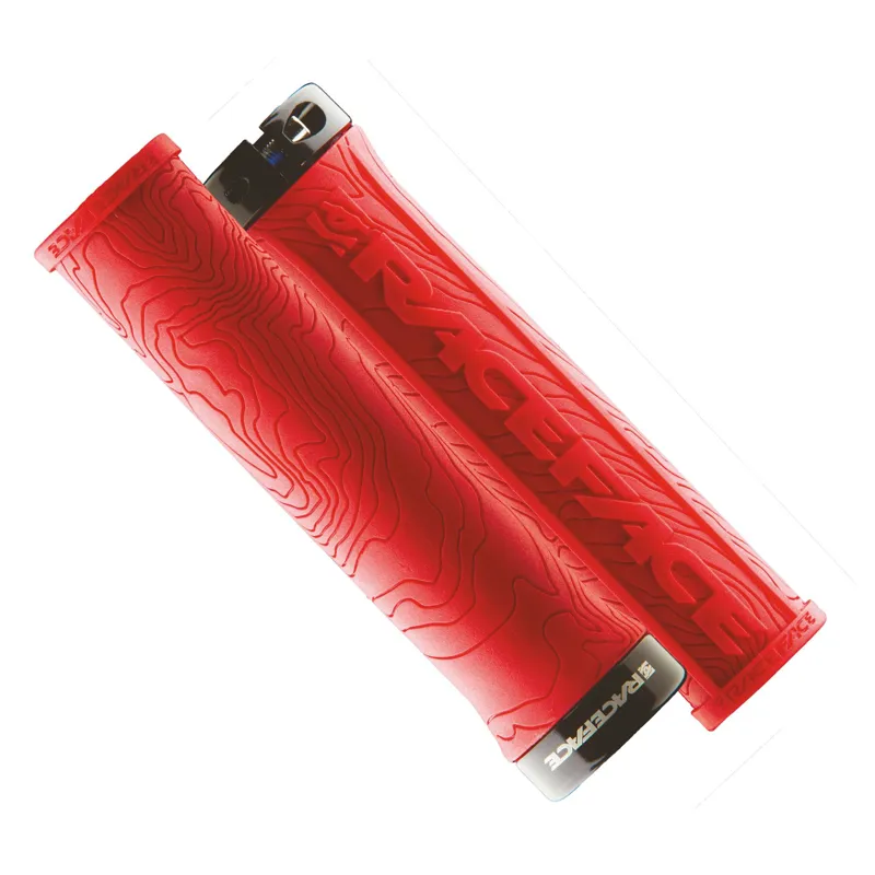 Race Face Half Nelson Lock-On MTB Grips - Red