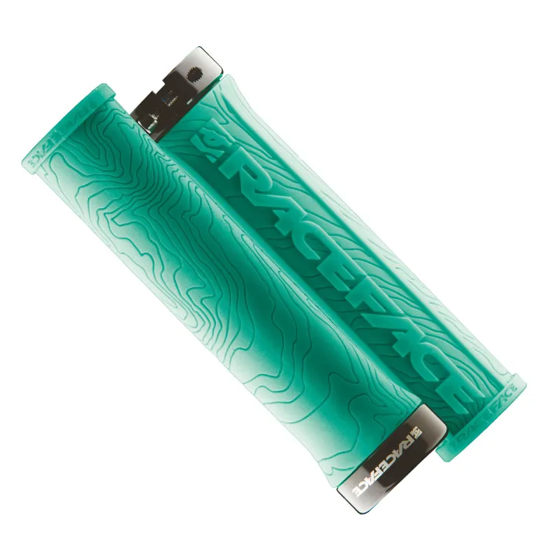 Race Face Half Nelson Lock-On MTB Grips - Turquoise