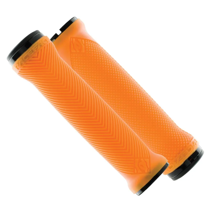 Race Face Love Handle Lock-On MTB Grips - Neon Orange