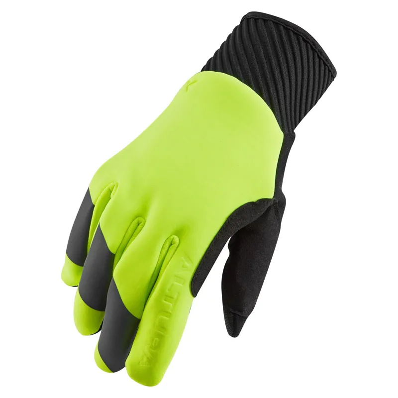 Altura Windproof Nightvision Long Finger Gloves - Yellow