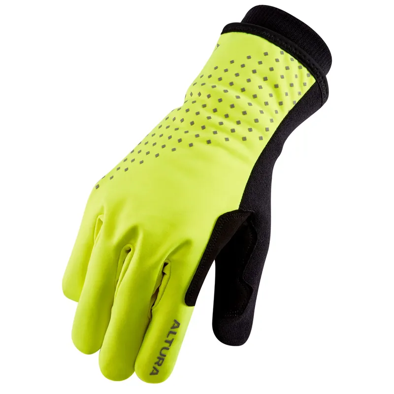 Altura Nightvision Insulated Waterproof Long Finger Gloves - Yellow