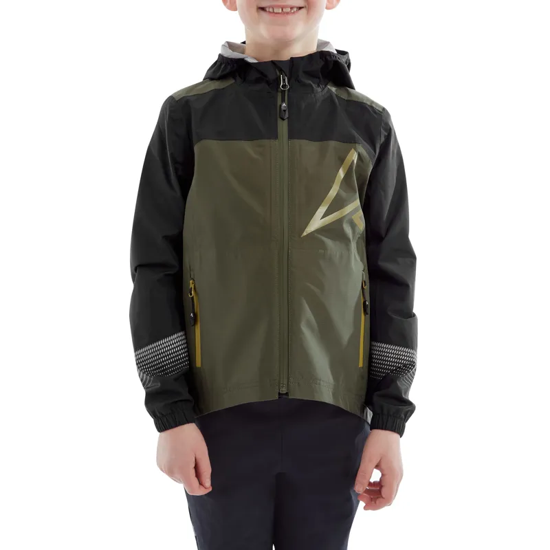 Altura Spark Waterproof Kid's Jacket - Black/Olive-2