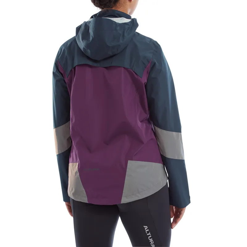 Altura Nightvision Typhoon Waterproof Women's Jacket - Navy/Purple-3