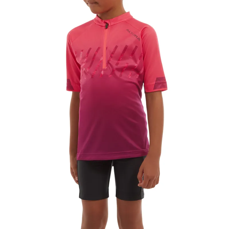 Altura Airstream Kids Short Sleeve Jersey - Pink-2