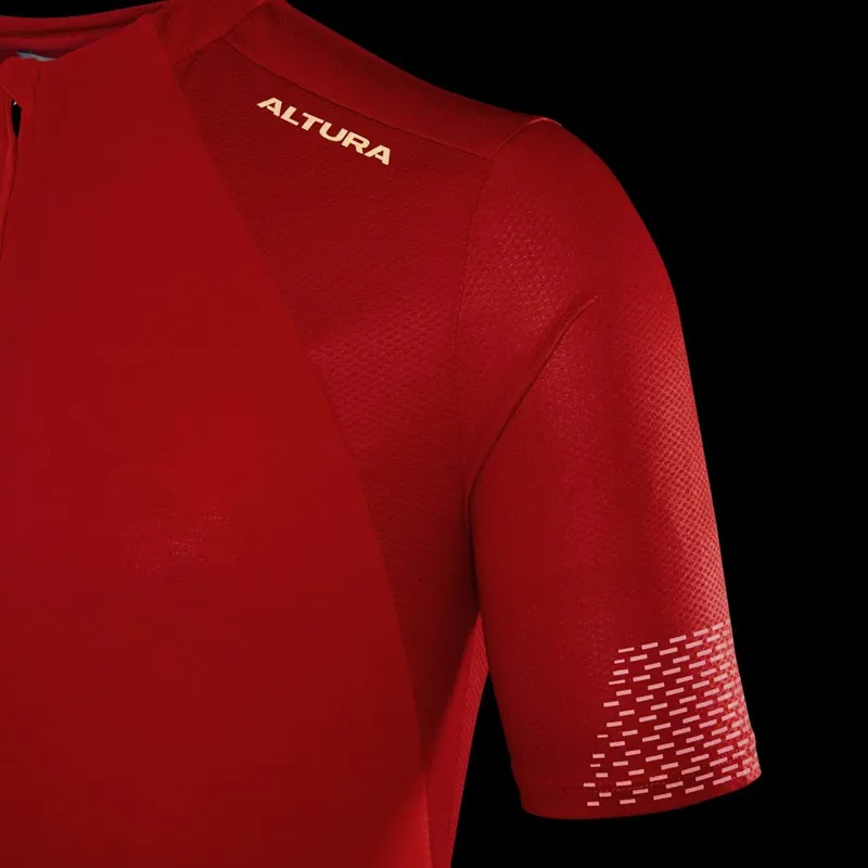 Altura Endurance Men's Short Sleeve Jersey - Red/Orange - Small-5