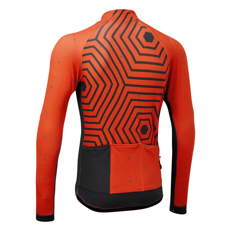Yellow/Navy XXL Altura Men's Icon Icon Hex-Repeat Mens Long Sleeve Jersey