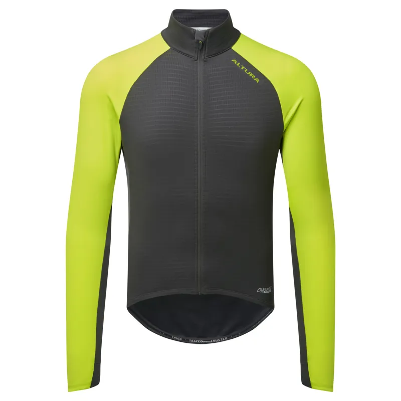 Altura Icon Men's Long Sleeve Jersey - Lime/Carbon