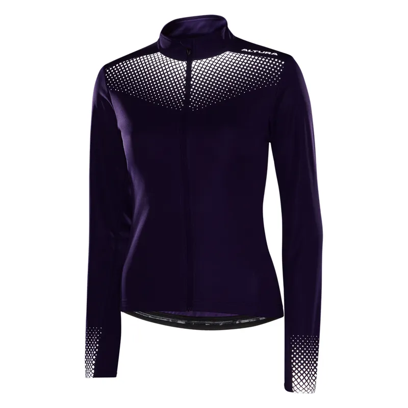 Altura Nightvision Womens Long Sleeve Jersey - Purple - Size 12-1
