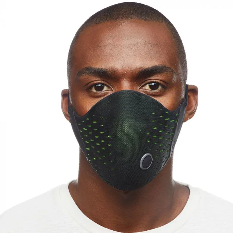 AirPop Active+ Halo Smart Face Mask - Black/Yellow-5