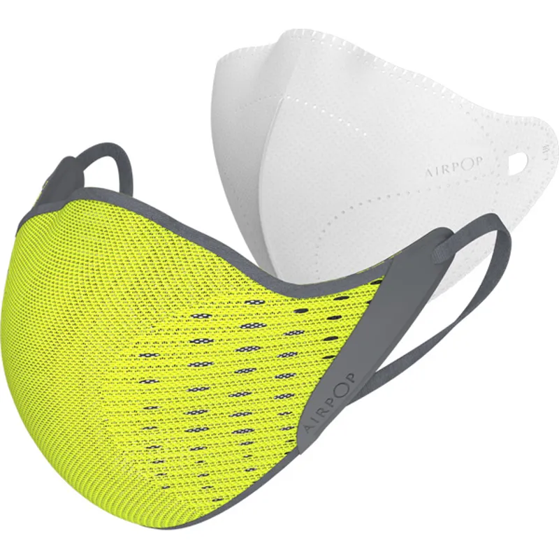 AirPop Active Face Mask - Yellow/Black-2