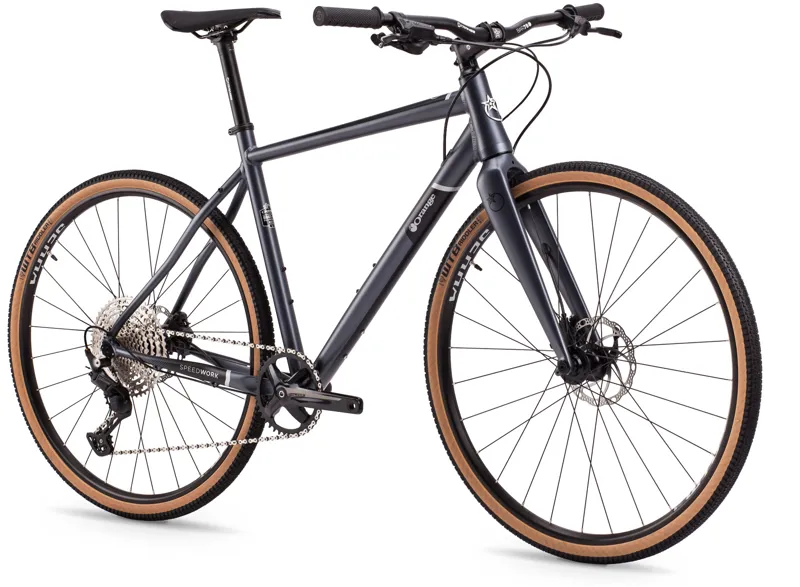 Orange Speedwork 2021 Hybrid Bike - Matt Charcoal Grey-1