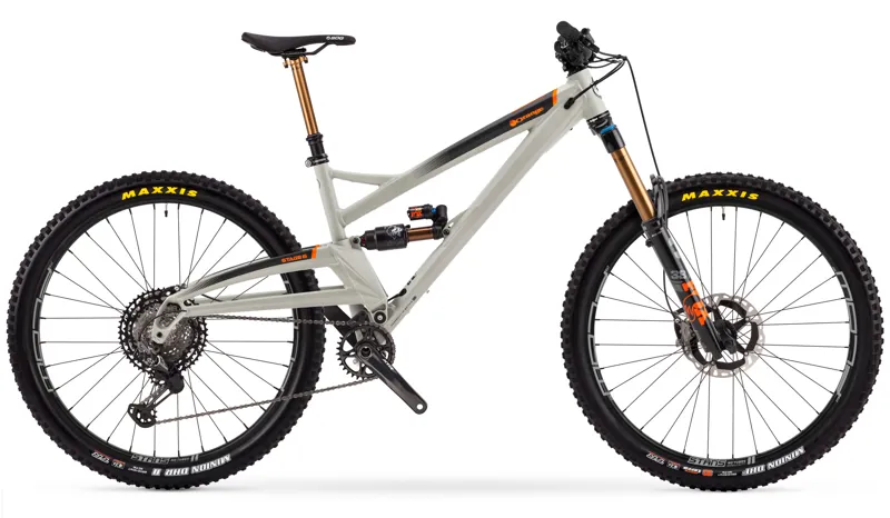 Orange Stage 6 XTR 29er 2021 Full Suspension MTB - Smoke White