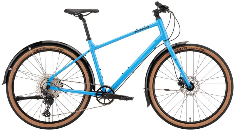 Kona Dew Deluxe 2022 Hybrid Bike - Gloss Azure Blue