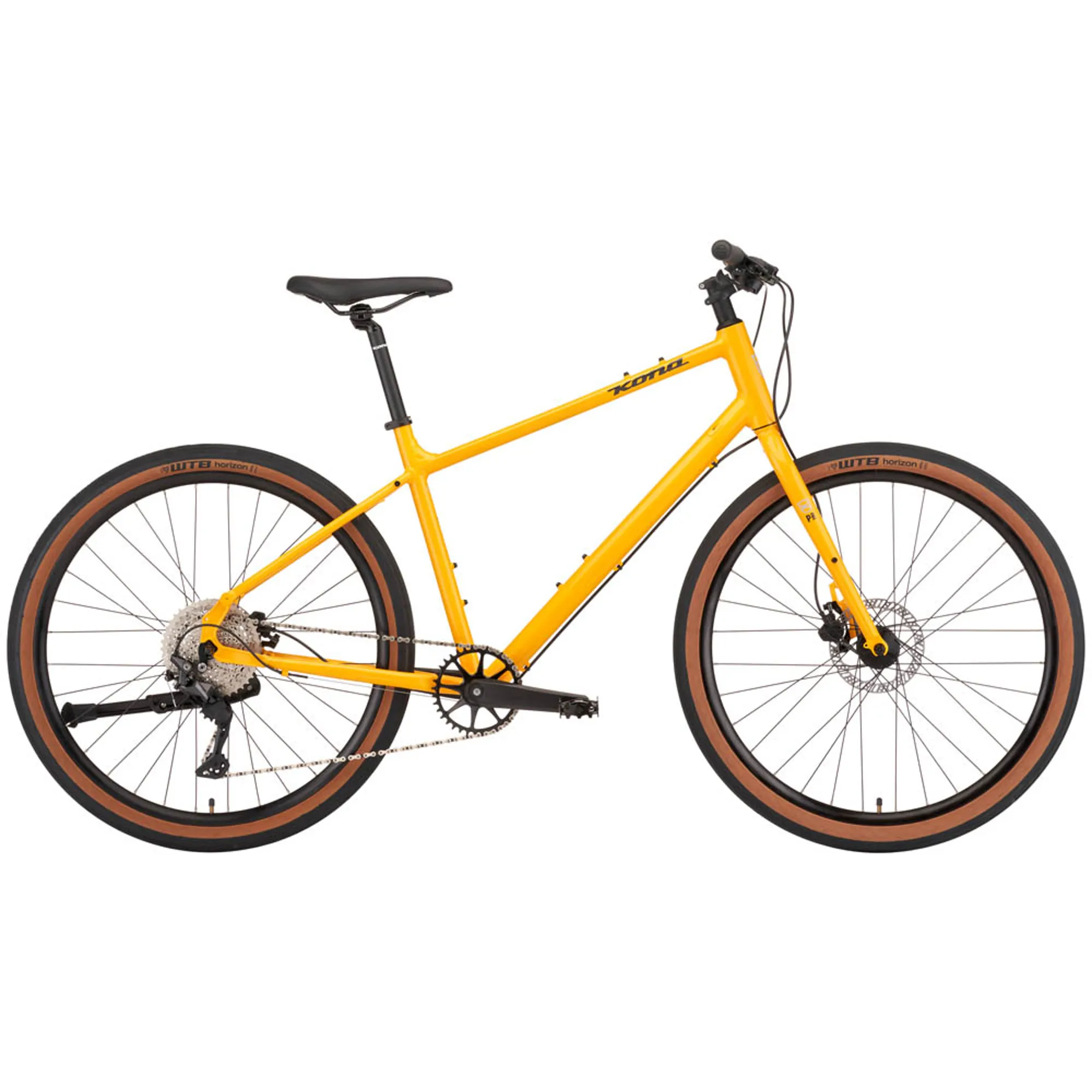 Kona Dew Plus 2022 Hybrid Bike Gloss Kodak Yellow