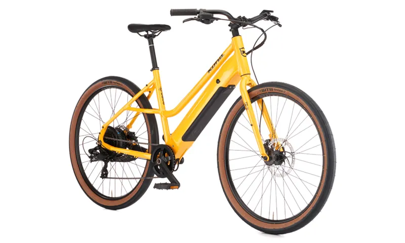 Kona Coco HD Women's 2025 Electric Hybrid Bike - Gloss Metallic Yellow-1