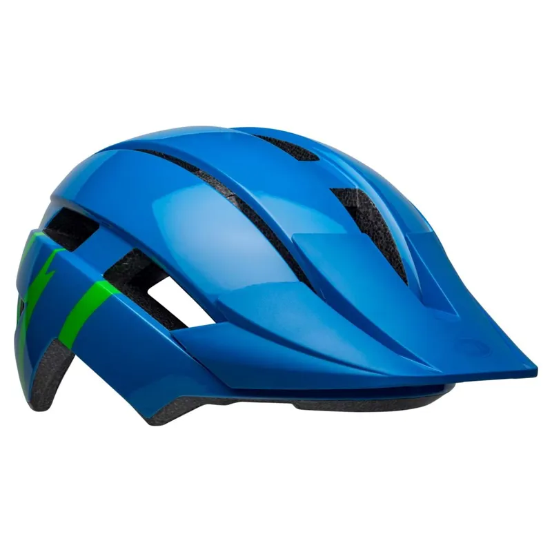 Bell Sidetrack II MIPS Child Helmet - 47-54cm -Strike Gloss Blue/Green-1
