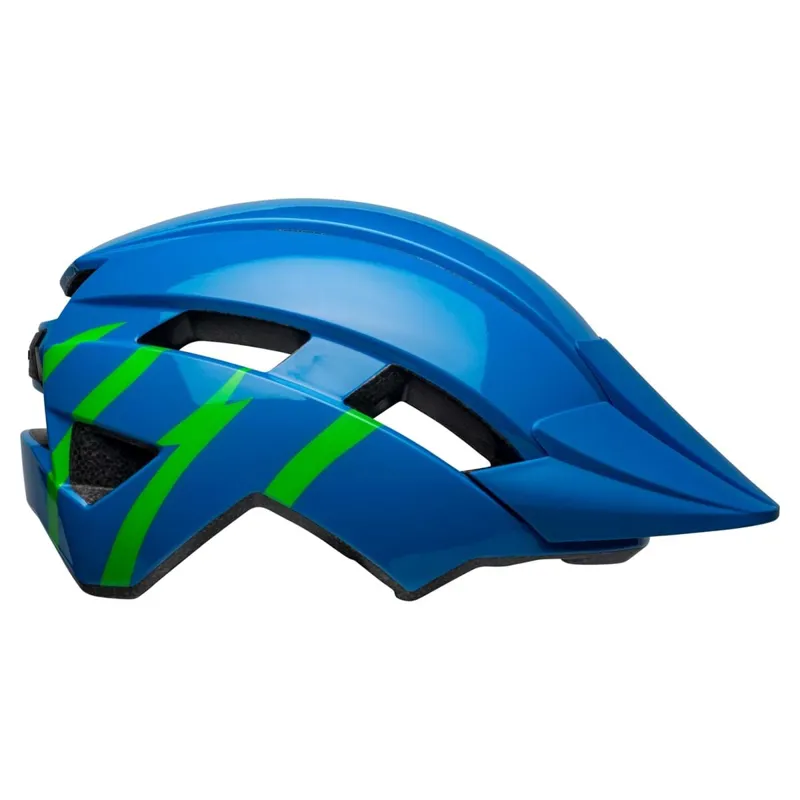 Bell Sidetrack II MIPS Child Helmet - 47-54cm -Strike Gloss Blue/Green-2