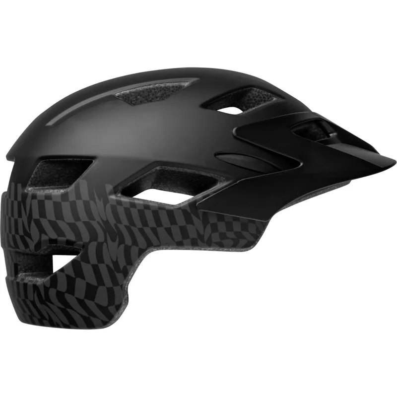 Bell Sidetrack Child Helmet  - 47-54cm - Wavy Checks/Matte Black-3