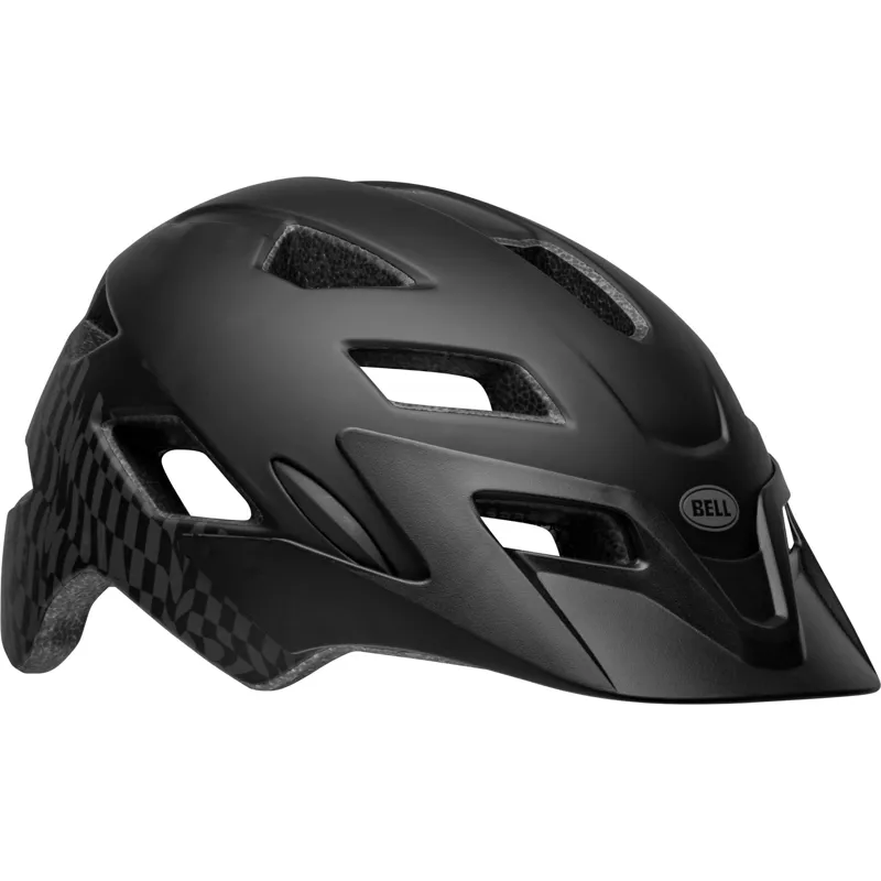 Bell Sidetrack Child Helmet  - 47-54cm - Wavy Checks/Matte Black-4