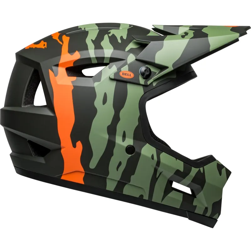 Bell Sanction 2 DLX Mips Full Face Helmet - Ravine Green/Orange-3