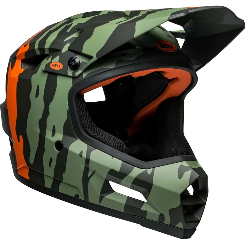 Bell Sanction 2 DLX Mips Full Face Helmet - Ravine Green/Orange-4