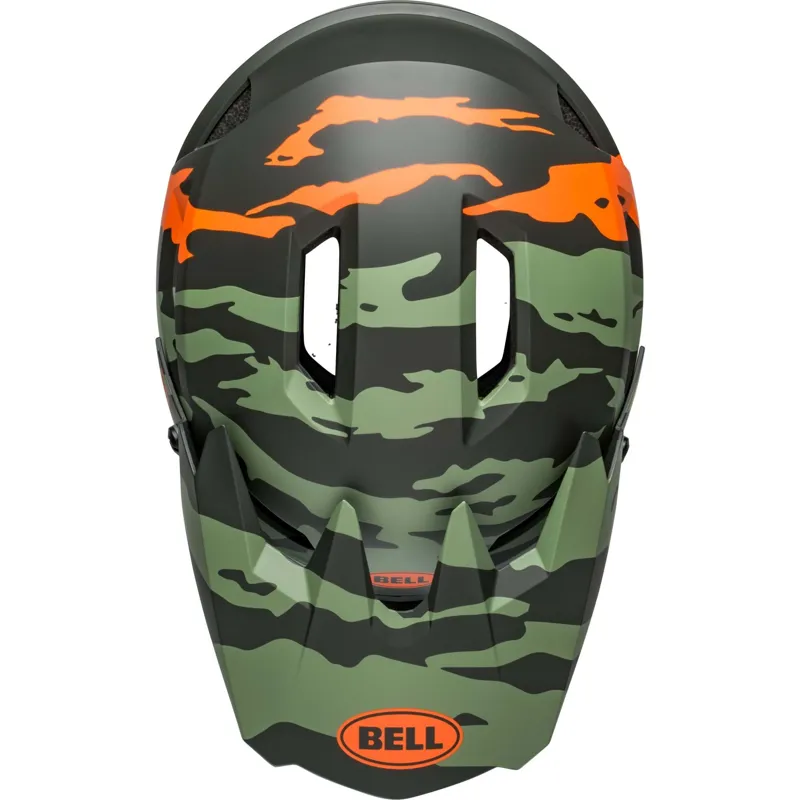 Bell Sanction 2 DLX Mips Full Face Helmet - Ravine Green/Orange-5
