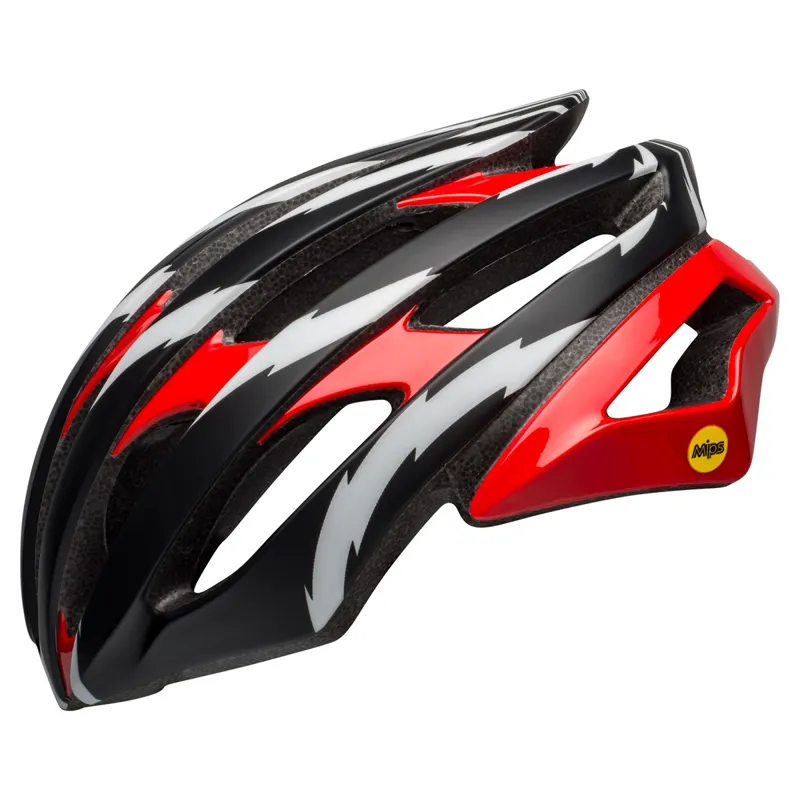 Bell Stratus Mips Road Helmet - Vertigo Black/Red/White -1