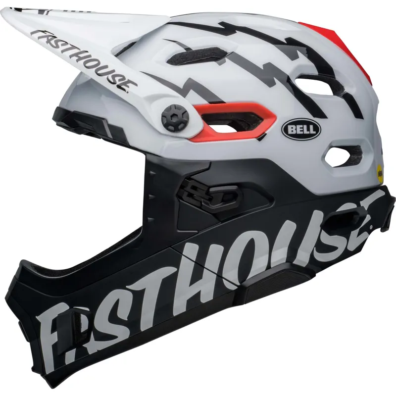 Bell Super DH MIPS Full Face Helmet - Matt/Gloss Black/White-1