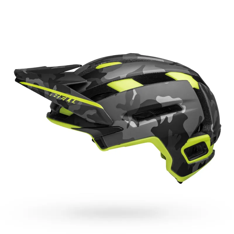 Bell Super Air Mips MTB Helmet - Matte Camo/Hi Viz-2