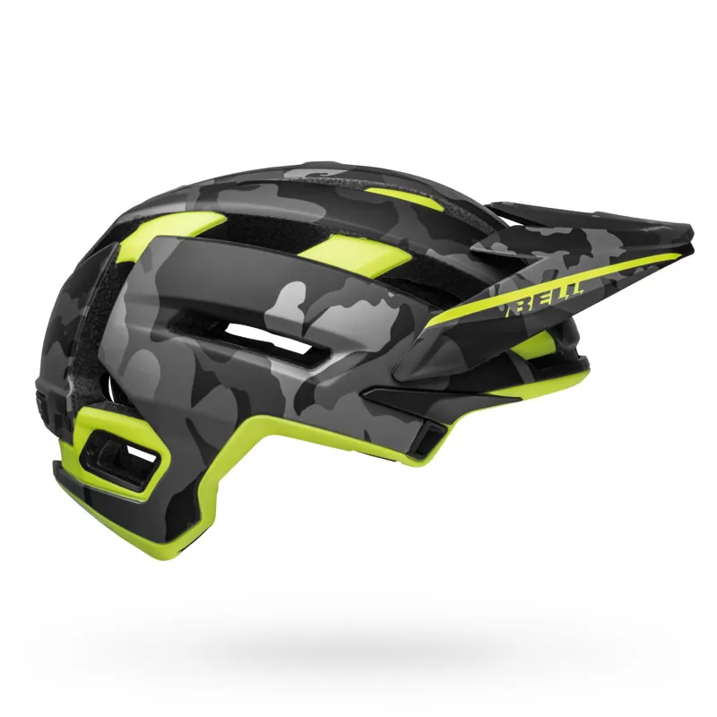 Bell Super Air Mips MTB Helmet - Matte Camo/Hi Viz-3