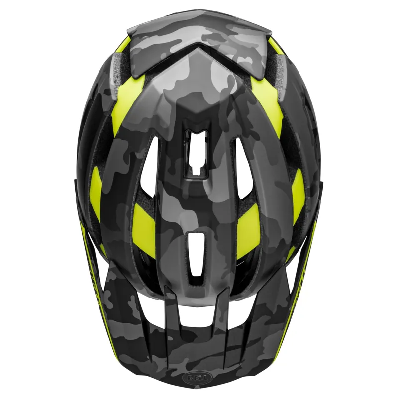 Bell Super Air Mips MTB Helmet - Matte Camo/Hi Viz-4