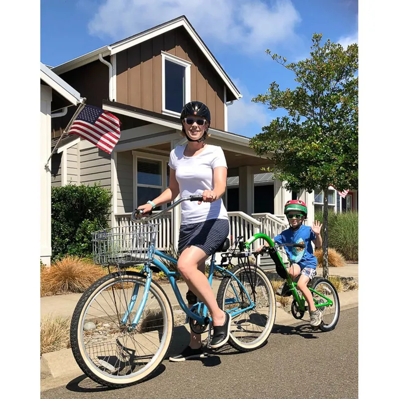 Burley Piccolo 7 Speed Tag A Long Trailer Cycle - Green-4