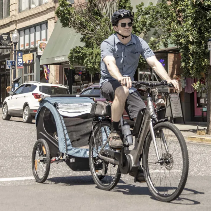 Burley Encore X Child Trailer - Pacific Blue-5