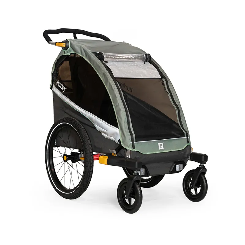 Burley DLite X Child Single Trailer/Stroller - Sage Green-2