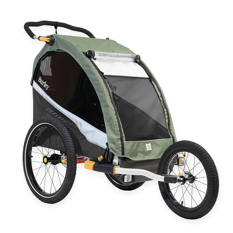 Burley DLite X Child Single Trailer/Stroller - Sage Green-3