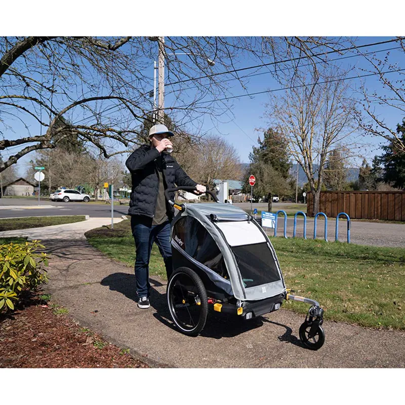 Burley DLite X Child Single Trailer/Stroller - Sage Green-7