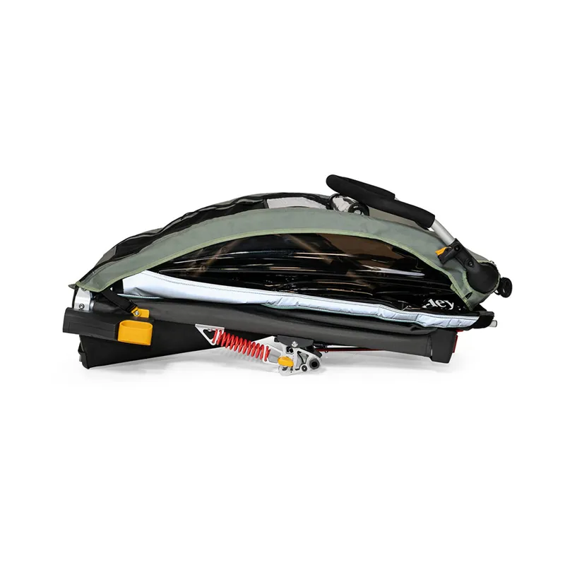 Burley DLite X Child Double Trailer/Stroller - Sage Green-4