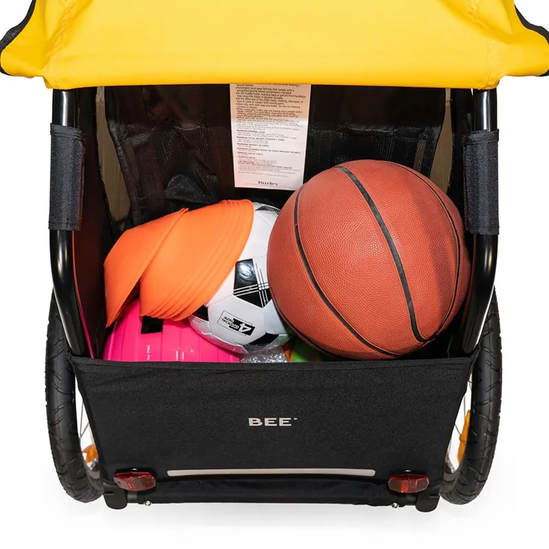 Burley Bee Bike Single Child Trailer - Black/Yellow-3