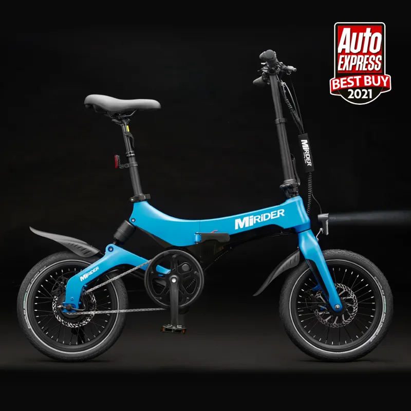 MiRider One 2022 Folding Electric Bike Blue