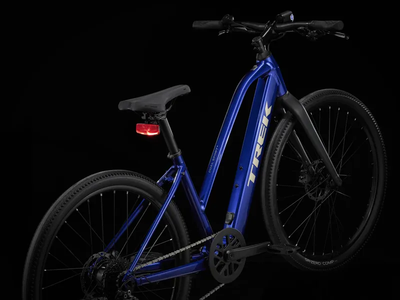 Trek Dual Sport+ 2 Stagger 252 Electric Hybrid Bike - Hex Blue-2