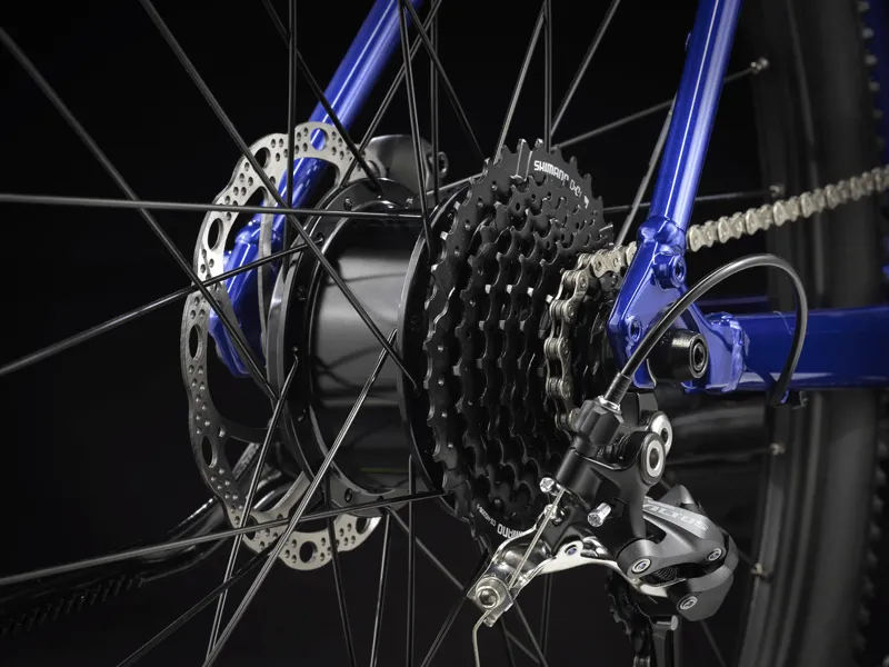 Trek Dual Sport+ 2 Stagger 252 Electric Hybrid Bike - Hex Blue-3