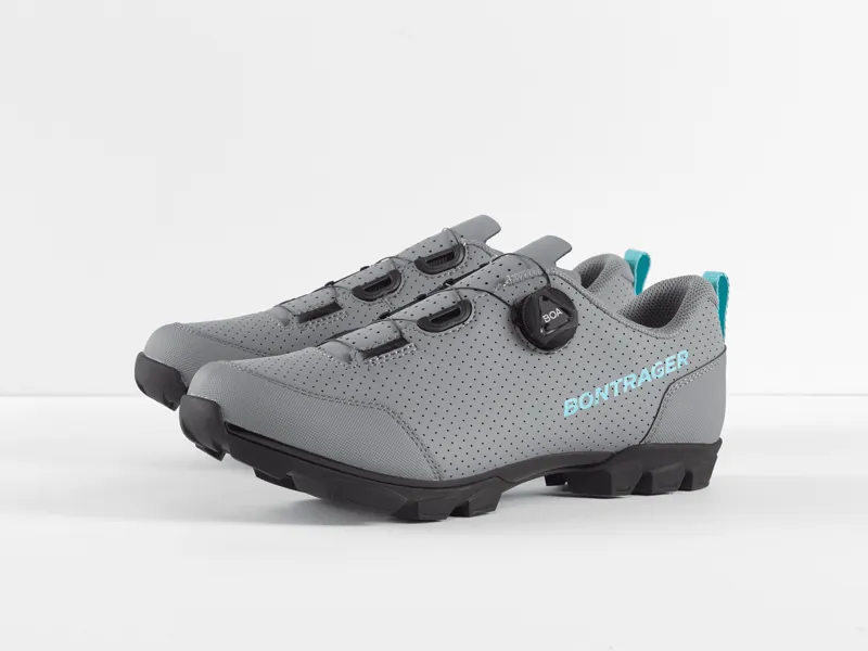 Bontrager Evoke MTB Shoes - Quicksilver/Miami Green-3